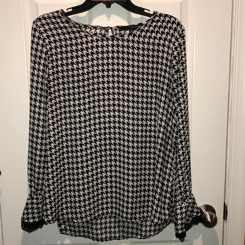Harve Benard Houndstooth Blouse